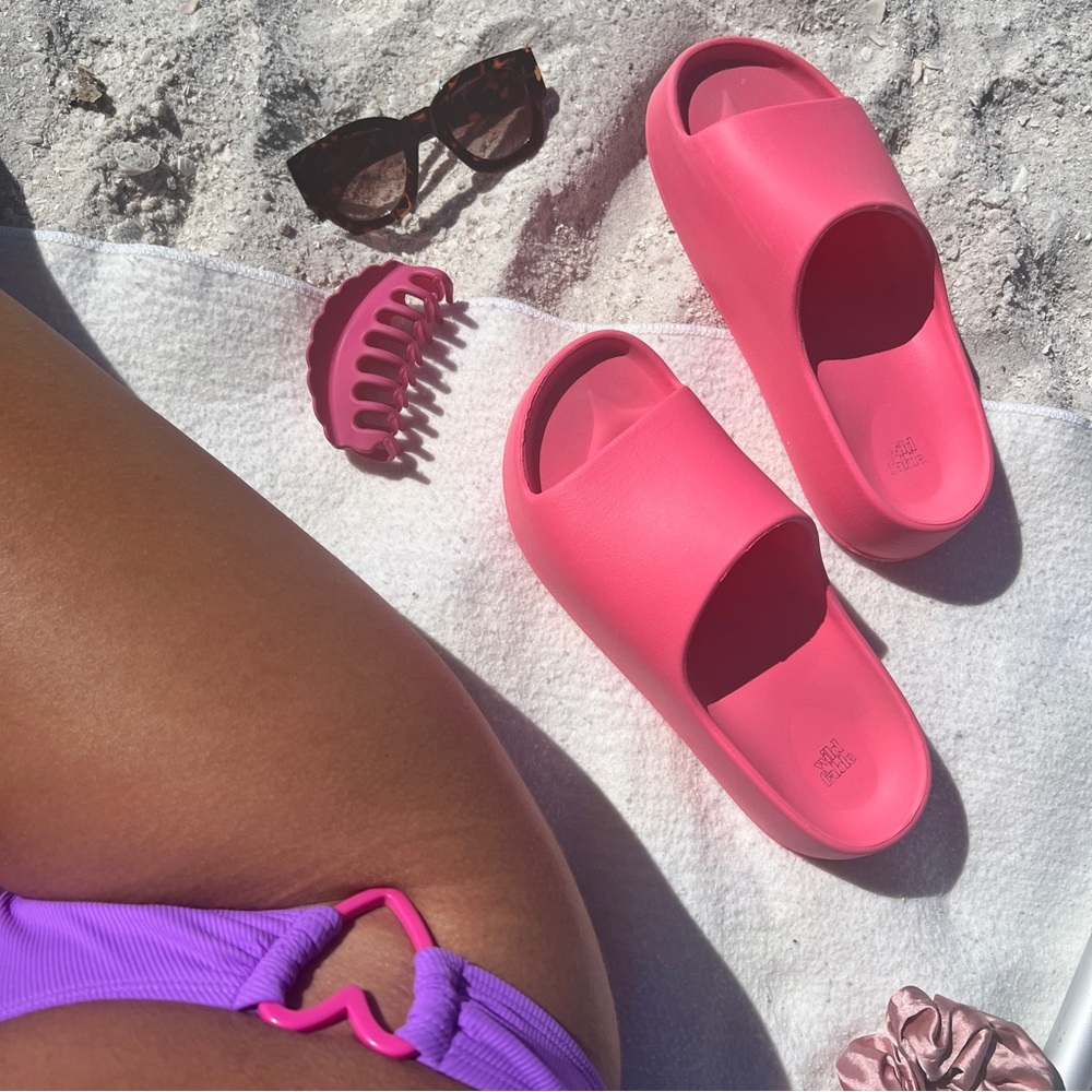 Hot Pink Platform Sandals